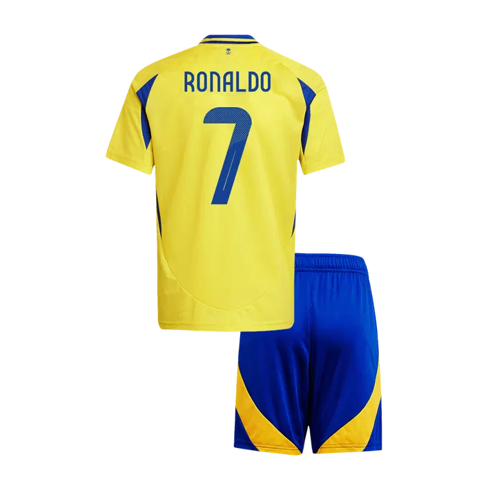 RONALDO #7 Al Nassr Home Kids Soccer Jerseys Kit - ACL