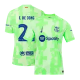 F.DE JONG #21 Barcelona Third Away Player Version Jersey - UCL