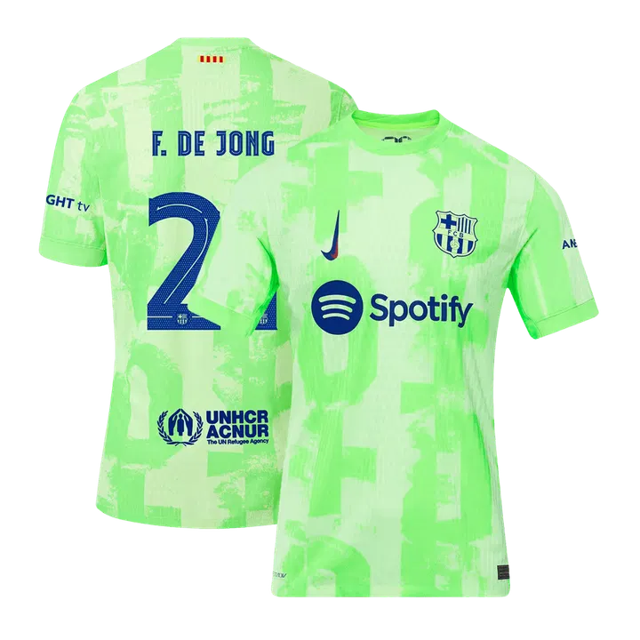 F.DE JONG #21 Barcelona Third Away Player Version Jersey - UCL