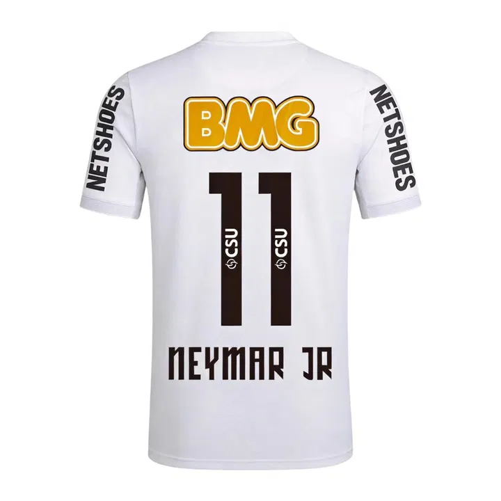 Retro Soccer Jersey NEYMAR JR #11 Santos FC Home 2012