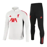 Liverpool 1/4 Zip Tracksuit 2025/26 Kids White