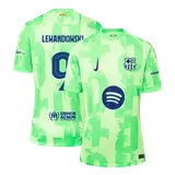 LEWANDOWSKI #9 Barcelona Third Away Soccer Jersey - UCL(Spotify Logo Without Text）