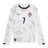 RONALDO #7 Portugal Away Long Sleeve Soccer Jersey 2025