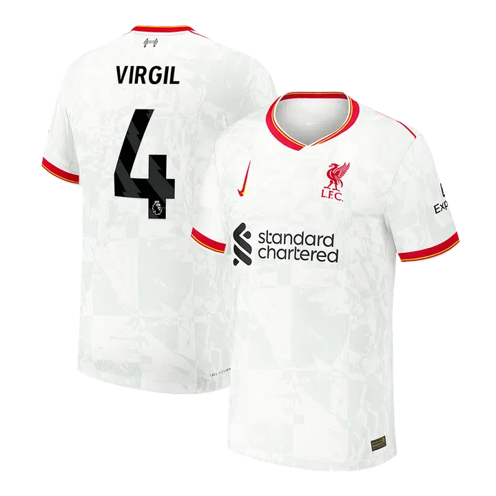 VIRGIL #4 Liverpool Third Away Player Version Jersey