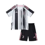 Juventus Home Kids Soccer Jerseys Kit 2025/26