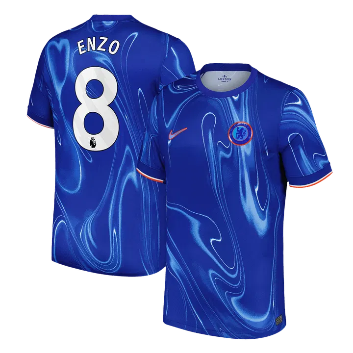 ENZO #8 Chelsea Home Soccer Jersey