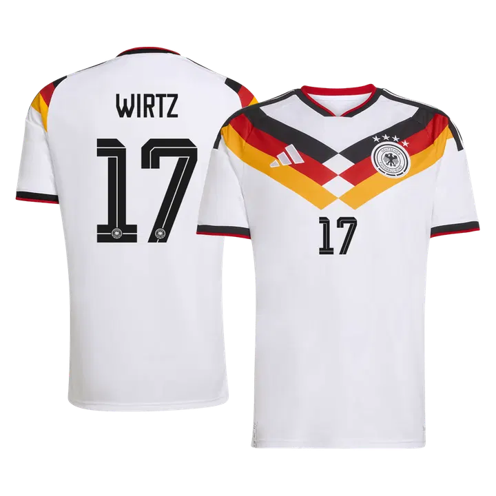 WIRTZ #17 Germany Home Soccer Jersey World Cup 2026