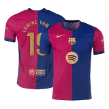 LAMINE YAMAL #19 Barcelona Home Player Version Jersey - Spotify Logo Without Text