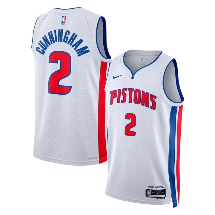 Cunningham #2 Detroit Pistons Swingman NBA Jersey - Association Edition