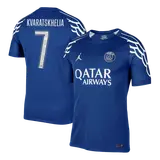 KVARATSKHELIA #7 PSG Fourth Away Soccer Jersey -UCL