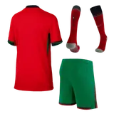 Portugal Home Kids Soccer Jerseys Full Kit EURO