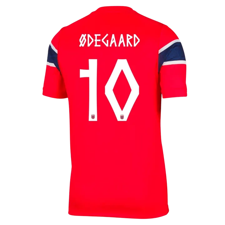 Ødegaard #10 Norway Home Soccer Jersey World Cup 2026