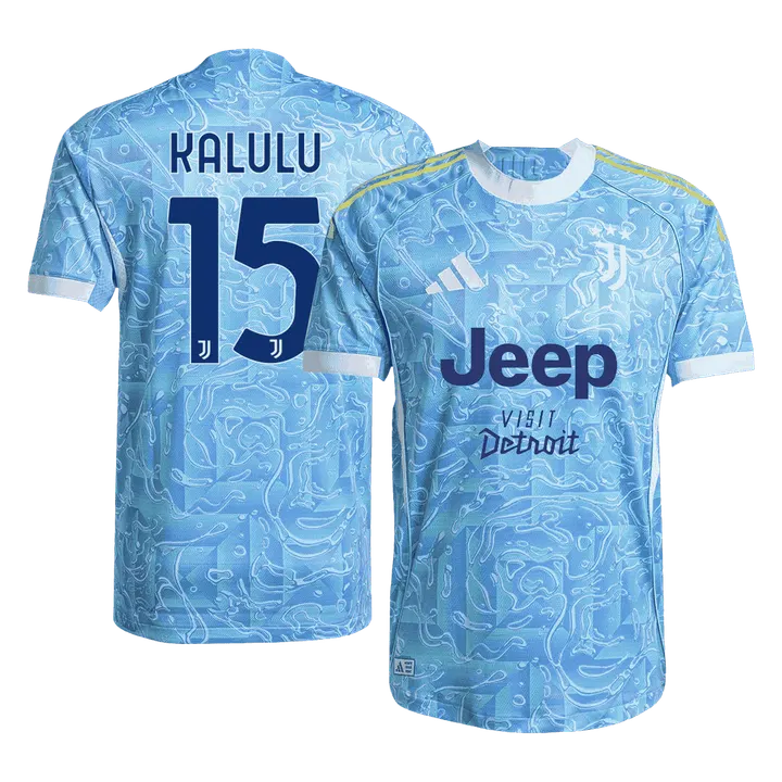 KALULU #15 Juventus Away Player Version Jersey 2025/26