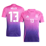 MÜLLER #13 Germany Away Soccer Jersey EURO