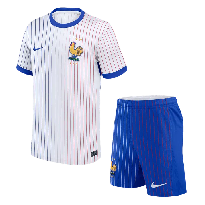 France Away Soccer Jersey Kit(Jersey+Shorts) Euro