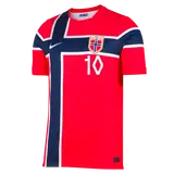 Ødegaard #10 Norway Home Soccer Jersey World Cup 2026