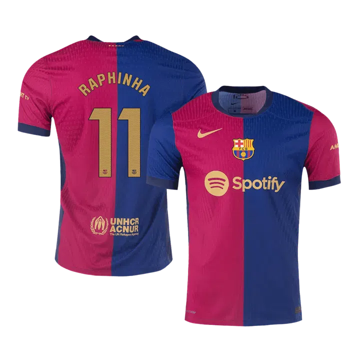 RAPHINHA #11 Barcelona Home Player Version Jersey