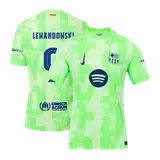 LEWANDOWSKI #9 Barcelona Third Player Version Jersey - UCL(Spotify Logo Without Text）