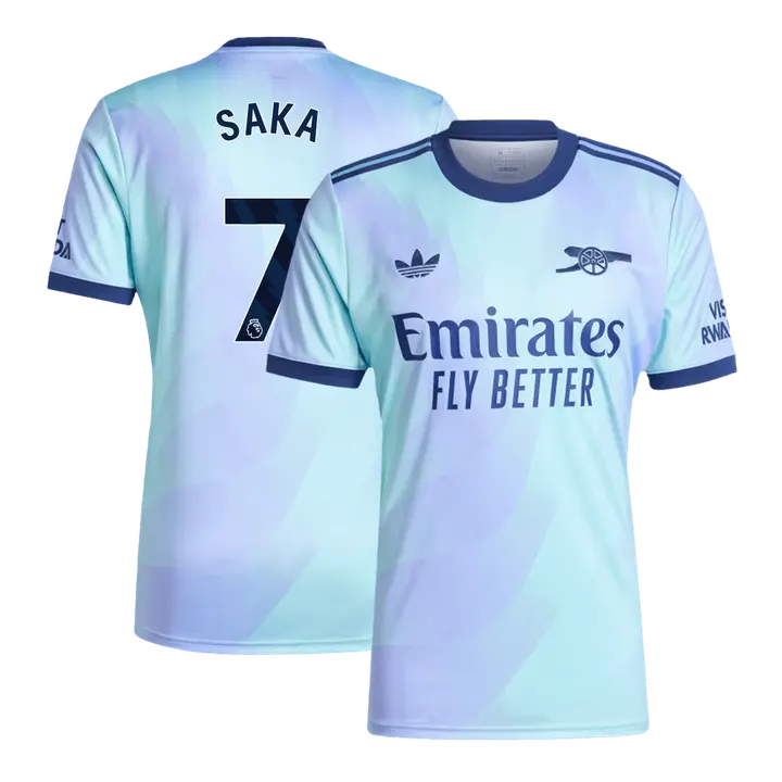 SAKA #7 Arsenal Third Away Soccer Jersey