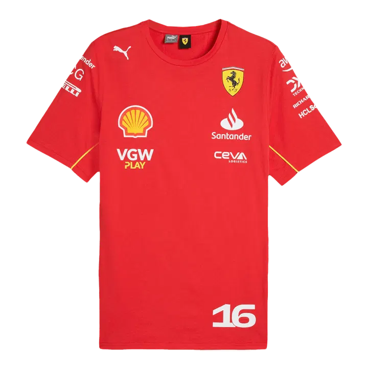 Charles Leclerc #16 Ferrari F1 Racing Team Shirt