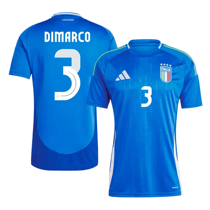 DIMARCO #3 Italy Home Soccer Jersey EURO
