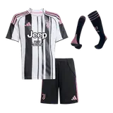 Juventus Home Kids Soccer Jerseys Full Kit 2025/26