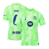 GAVI #6 Barcelona Third Away Player Version Jersey - UCL(Spotify Logo Without Text）