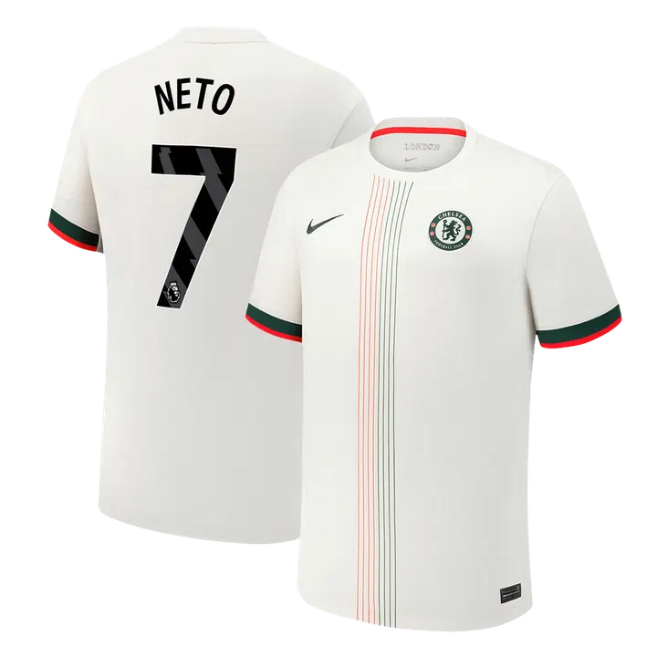 NETO #7 Chelsea Away Soccer Jersey 2025/26