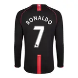 Retro Soccer Jersey RONALDO #7 Manchester United Away Long Sleeve 2007/08
