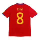 Retro Jersey XAVI #8 Spain Home World Cup 2010