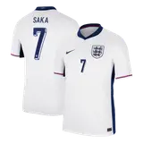 SAKA #7 England Home Soccer Jersey EURO