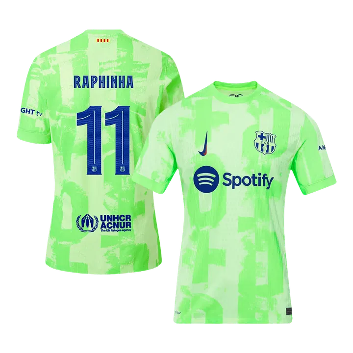 RAPHINHA #11 Barcelona Third Away Player Version Jersey - UCL