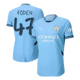 FODEN #47 Manchester City Home Player Version Jersey - UCL