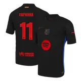 RAPHINHA #11 Barcelona Away Player Version Jersey - UCL (Spotify Logo Without Text)
