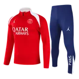 PSG 1/4 Zip Tracksuit 2025/26 Kids Red