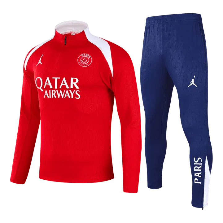 PSG 1/4 Zip Tracksuit 2025/26 Kids Red