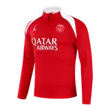 PSG 1/4 Zip Tracksuit 2025/26 Kids Red