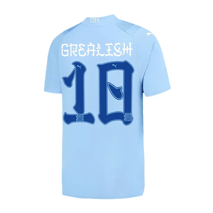GREALISH #10 Manchester City Home Soccer Jersey 2023/24