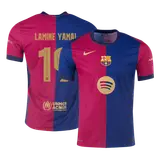 LAMINE YAMAL #19 Barcelona Home Player Version Jersey - UCL(Spotify Logo Without Text)