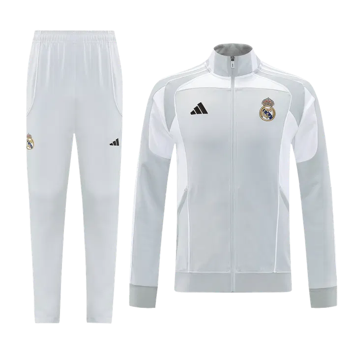 Real Madrid Jacket Tracksuit 2025/26 Gray
