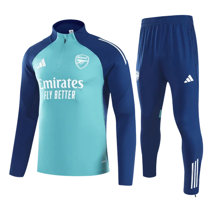 Arsenal 1/4 Zip Tracksuit 2025/26 Kids Green