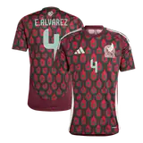 E.ÁLVAREZ #4 Mexico Home Soccer Jersey Copa America