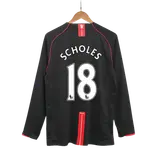 Retro Soccer Jersey SCHOLES #18 Manchester United Away Long Sleeve 2007/08