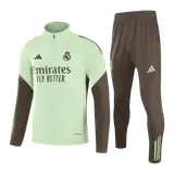 Real Madrid 1/4 Zip Tracksuit 2025/26 Green