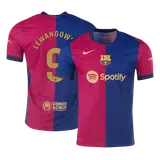 LEWANDOWSKI #9 Barcelona Home Player Version Jersey
