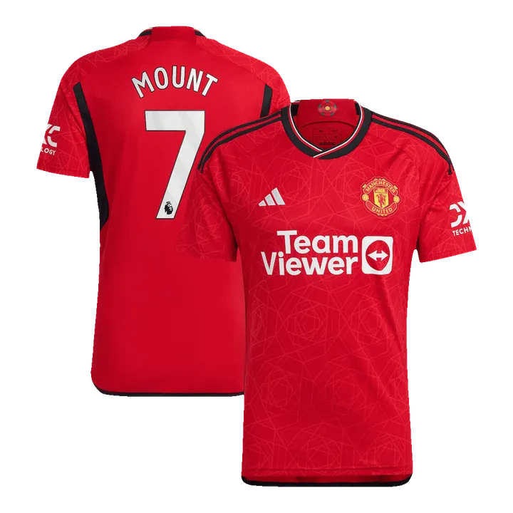 MOUNT #7 Manchester United Home Soccer Jersey 2023/24