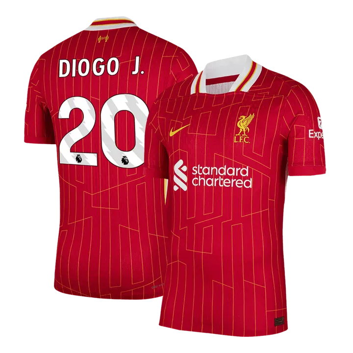 DIOGO J. #20 Liverpool Home Player Version Jersey