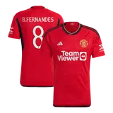 B.FERNANDES #8 Manchester United Home Soccer Jersey 2023/24 -UCL