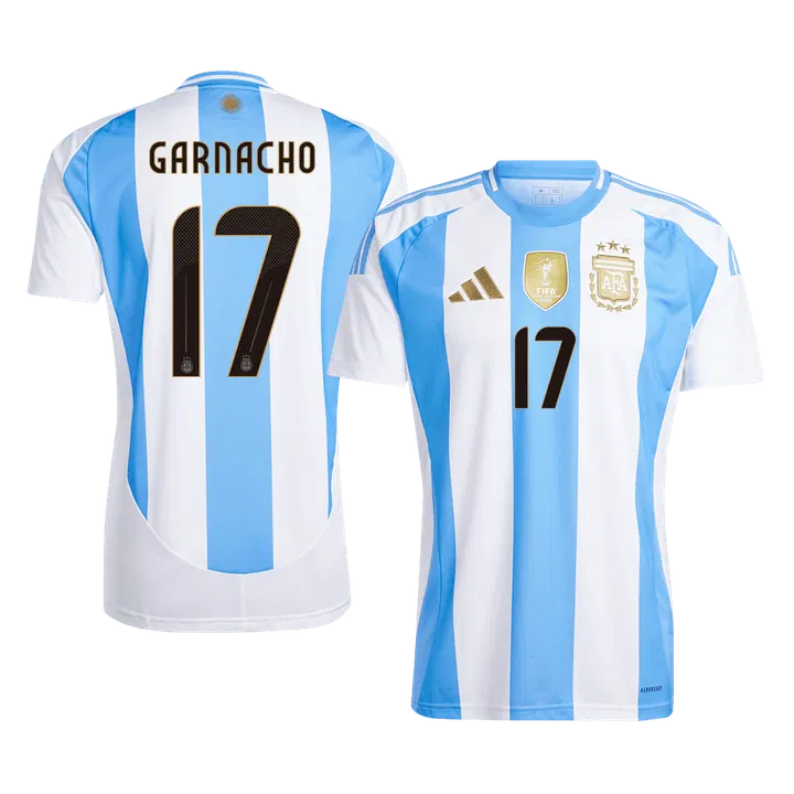 GARNACHO #17 Argentina Home Soccer Jersey