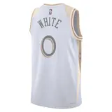 WHITE #0 New York Knicks Swingman NBA Jersey - City Edition